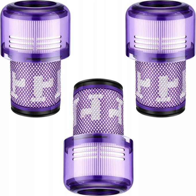 AreoSe - HEPA-filter voor Dyson V12 Detect Slim Absolute HEPA - 3 stuks