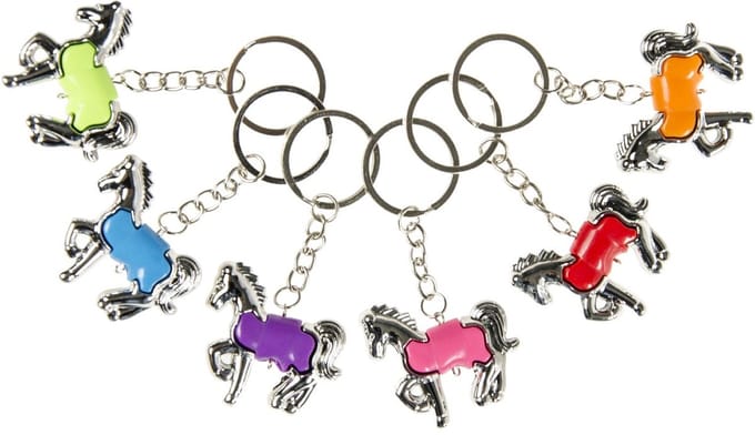 Duckiez Sleutelhanger Paard Zilver - 12 stuks
