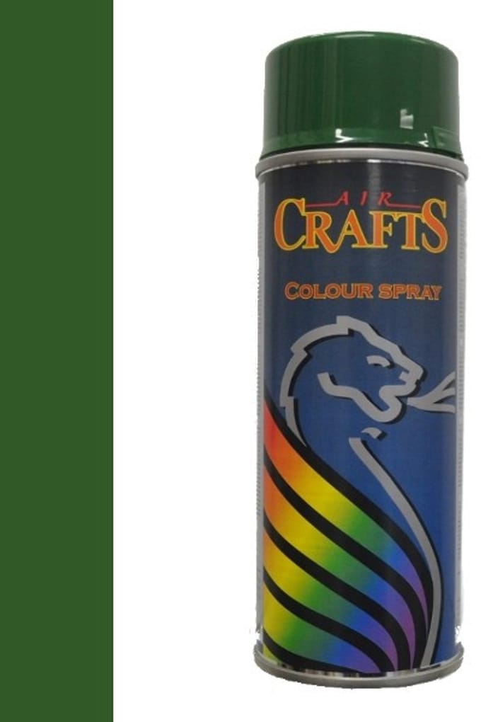 Motip aircrafts hoogglans lak RAL 6002 bladgroen - 400 ml.