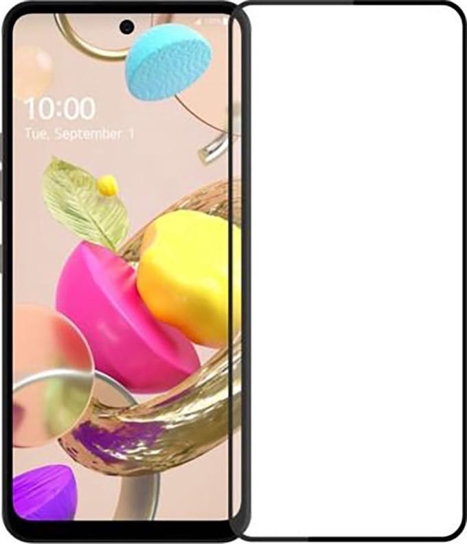 Shop4 - LG K42 Glazen Screenprotector - Edge-To-Edge Gehard Glas Transparant