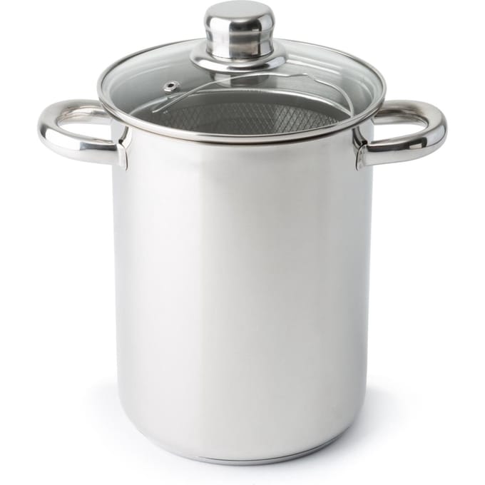 Imperial Kitchen Aspergepan - Pastapan - 19x14cm - Zilver - RVS