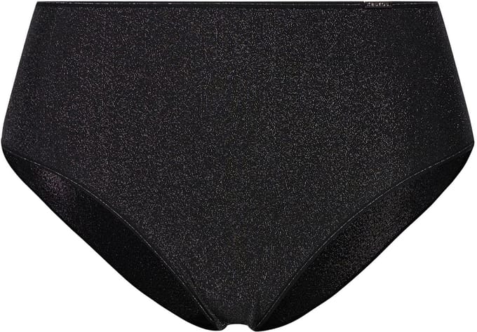 TruYou - Dames - Midi-slip metallic effect sierbanden - Zwart - Maat 58+