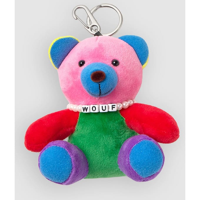 WOUF Rainbow Bear Bag Charm patroon