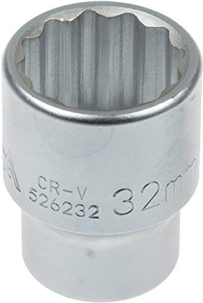 dop twaalfkant - 32 mm - 3/4 duims aansluiting - dopsleutel - rateldop - dop - asta