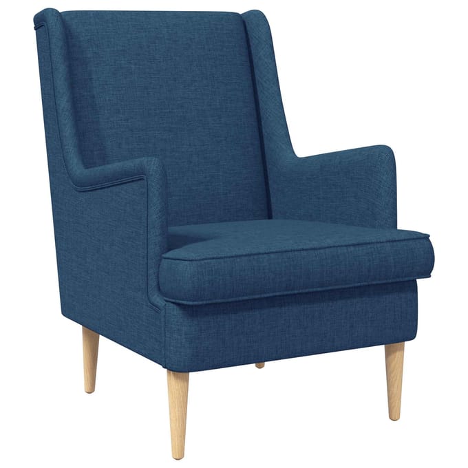 vidaXL - Fauteuil - Blauw - Stof