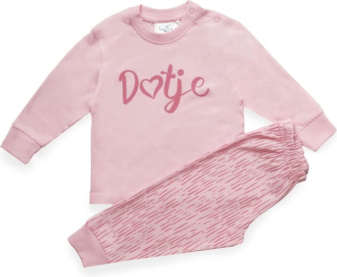 Fun2Wear - Pyjama Dotje - Roze - Maat 112/128 -