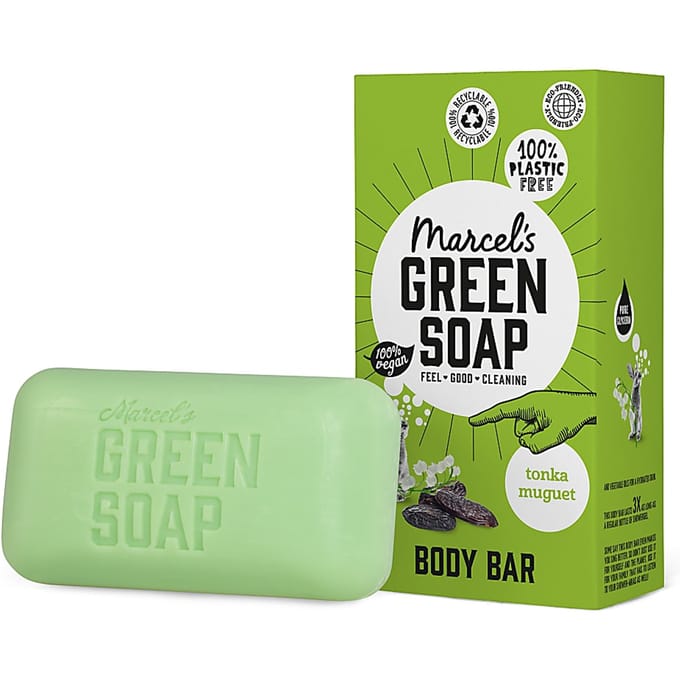 Marcel's Green Soap Body Bar Tonka & Muguet
