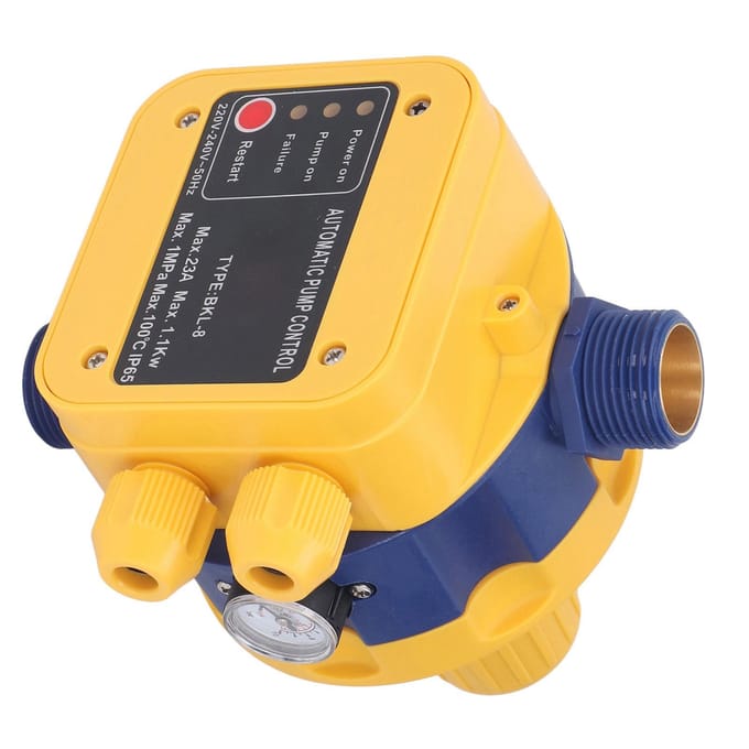Automatische Waterpomp Controller Elektronische Drukschakelaar 145PSI Instelbare Tekortbeveiliging