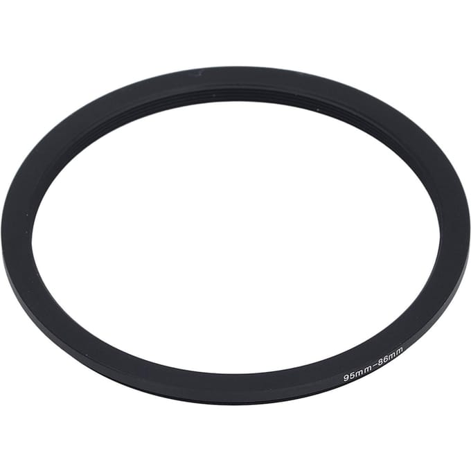 Filter Adapterring 95mm naar 86mm Aluminiumlegering Schroefdraad Lensfilter Adapterring voor Camera black