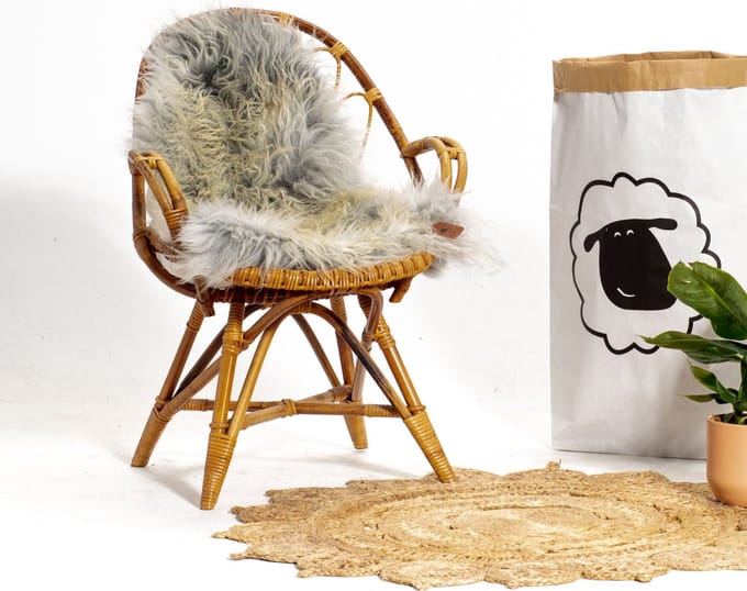 SHEEPY® | Schapenvacht | Sedá (Grijs) M (100-105cm) - Sheepy.cc