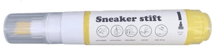 SLITESTERK Sneaker stift verf - leer verf - Geel