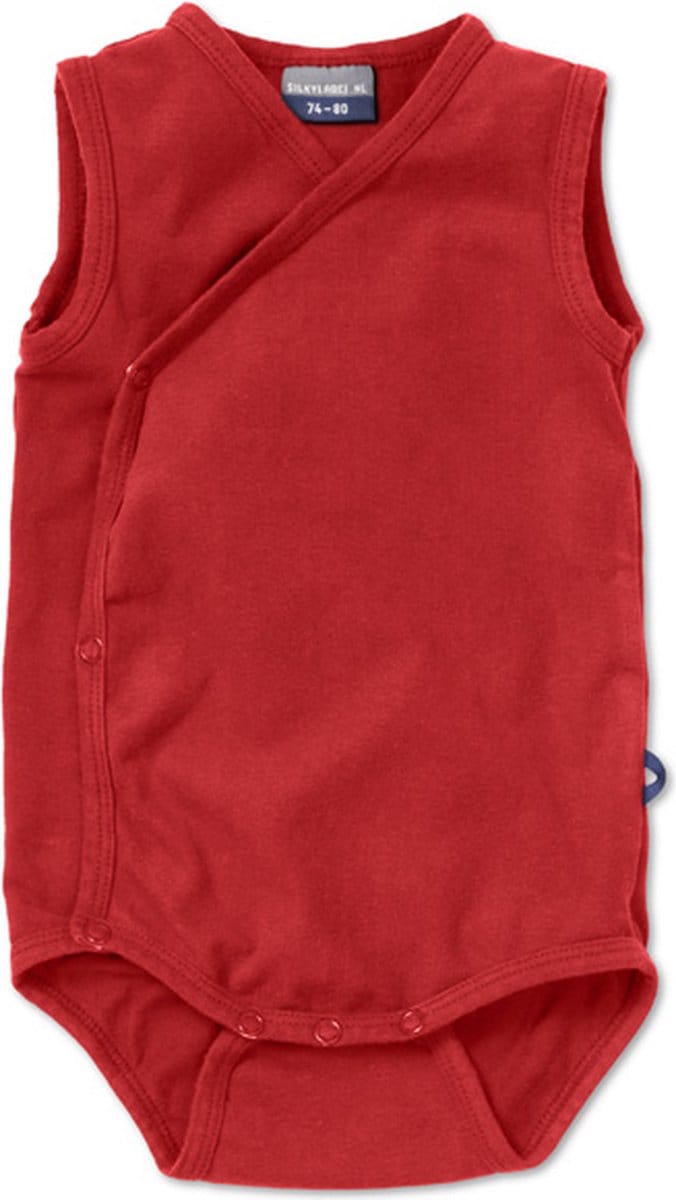 Silky Label romper hypnotizing red - zonder mouw - maat 50/56 - rood