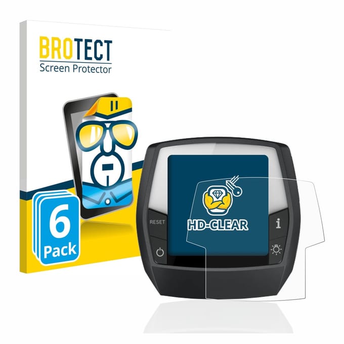 BROTECT - Screenprotector voor Bosch Intuvia Performance Line - Folie Beschermfolie transparant 6 Stuks
