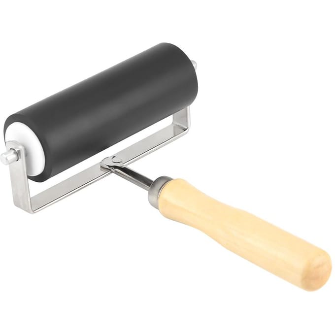 Zware Hard Rubber Brayer Roller Print Borstel Inkt Kunst Ambacht Olieverf Gereedschap gray