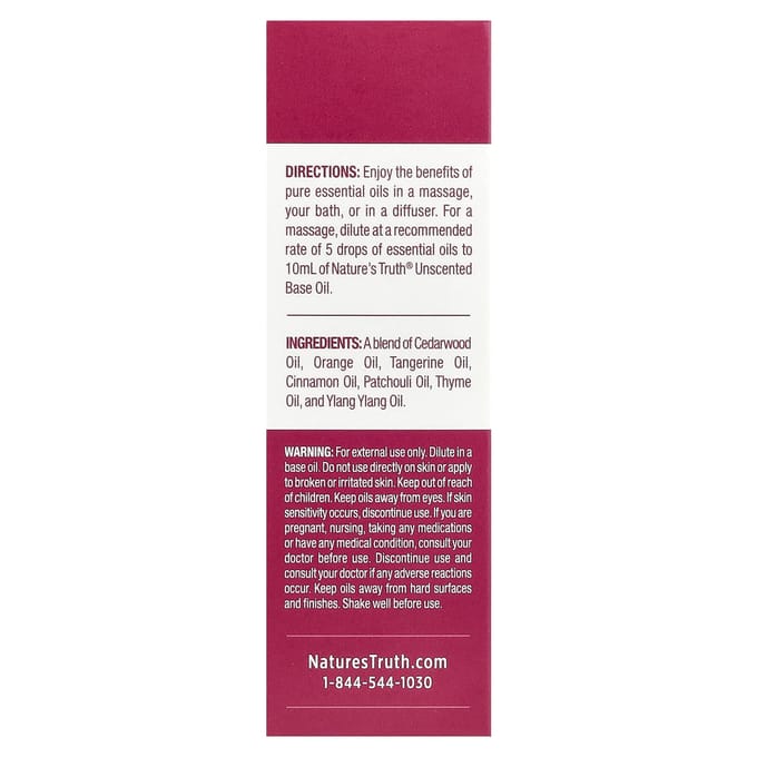 Nature'S Truth, Pure Essential Oil, Balancing Peace, 0.51 Fl Oz (15 Ml)