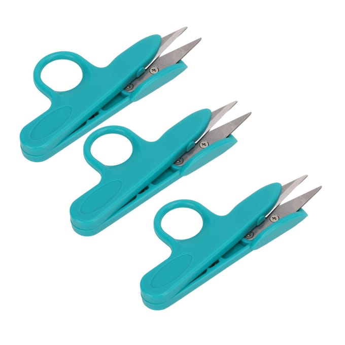 3 Stuks Mini Knipnippers Scherpe Bladen Compact Lichtgewicht Garen Draadsnijder voor Huishouden blue