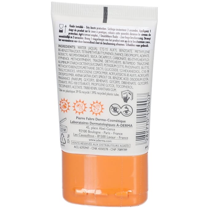 A-Derma Protect Pocket Onzichtbare Fluide SPF50+ | Zeer hoge zonnebescherming 30