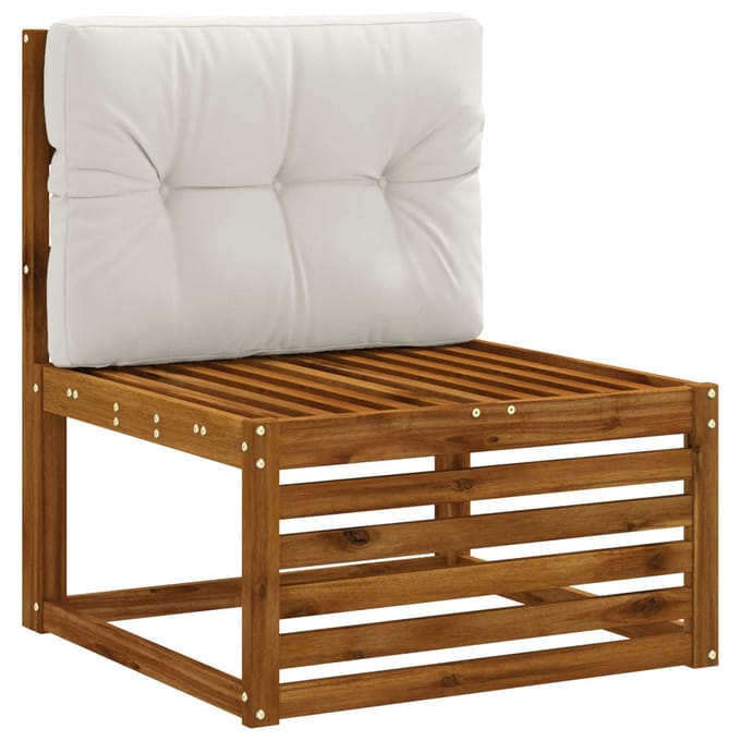 vidaXL - Palletrugkussen - VIANEN - 100% - Polyester - Wit - 70 - x - 50 - x - 12 - cm