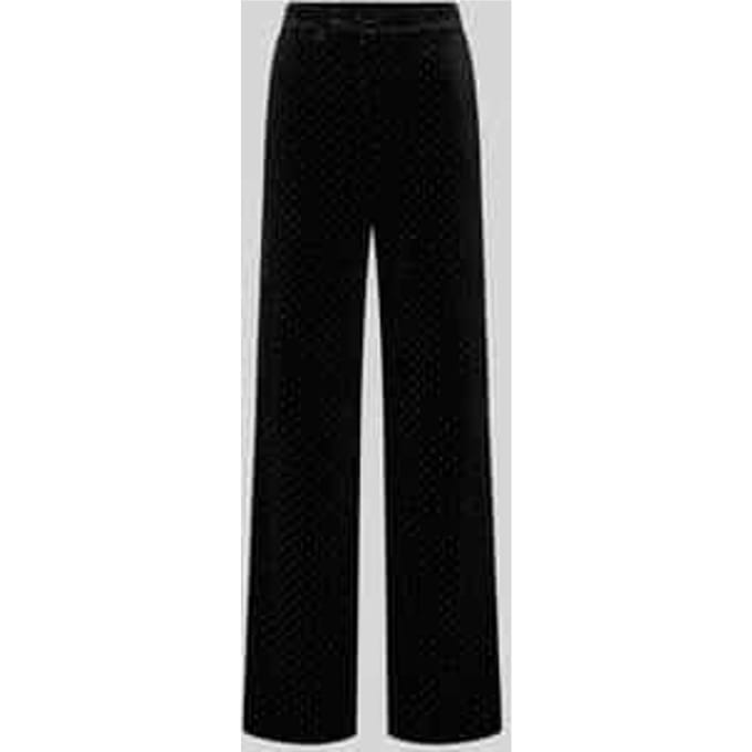 High waist broek van fluweel, model 'HELLA'