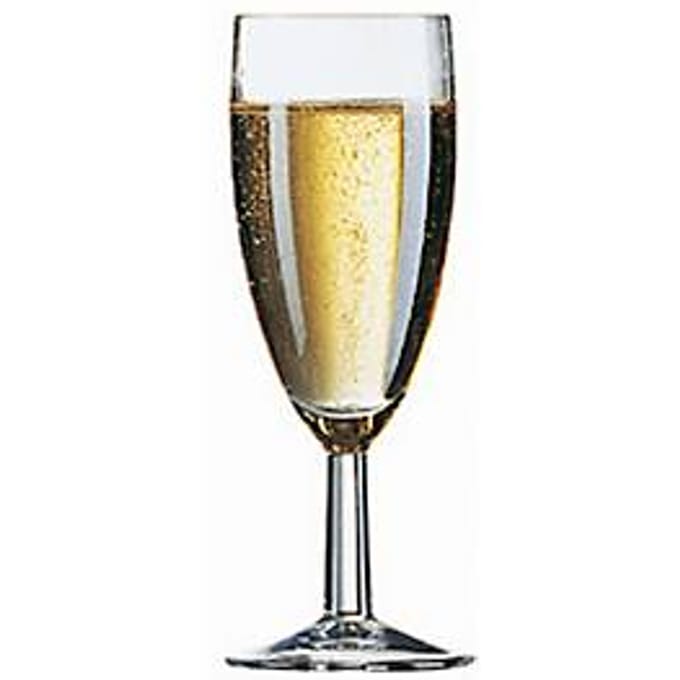 Arcoroc Champagneglazen Flutes - 12x stuks - transparant - glas - 150 ml - vaatwasserbestendig