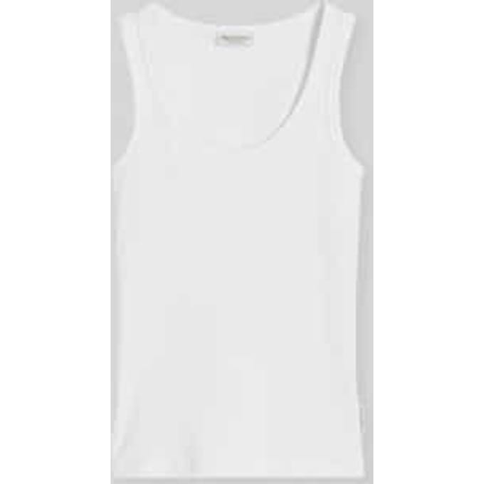 Slim fit tanktop van katoenmix