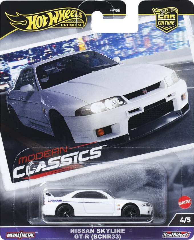 Hot Wheels Car Culture Modern Classics Nissan Skyline GT-R (BCNR33)