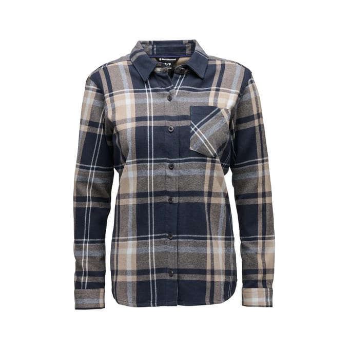 Vrouwenblouse Black Diamond Project Flannel