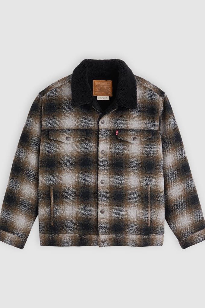 Loose fit overhemdjack met wol Model 'James'