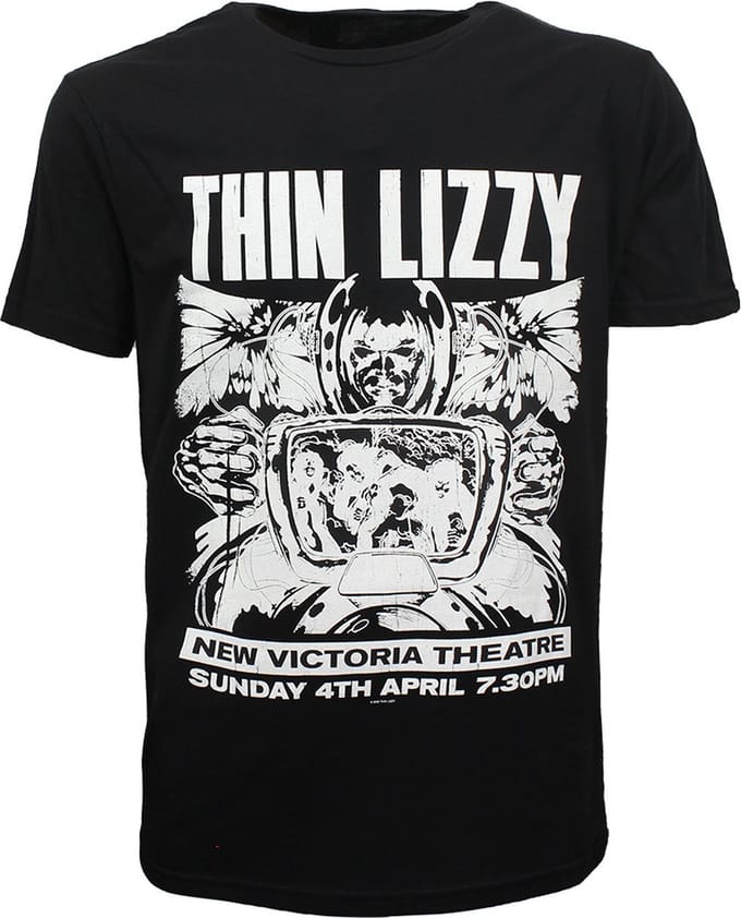 Thin Lizzy Jailbreak Show Flyer T-Shirt - Officiële Merchandise - S