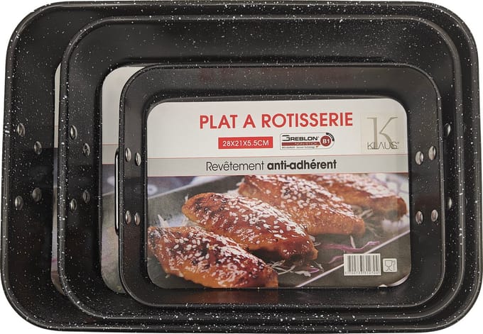 Ovenschalen met handvatten Rechthoek -Set van 3