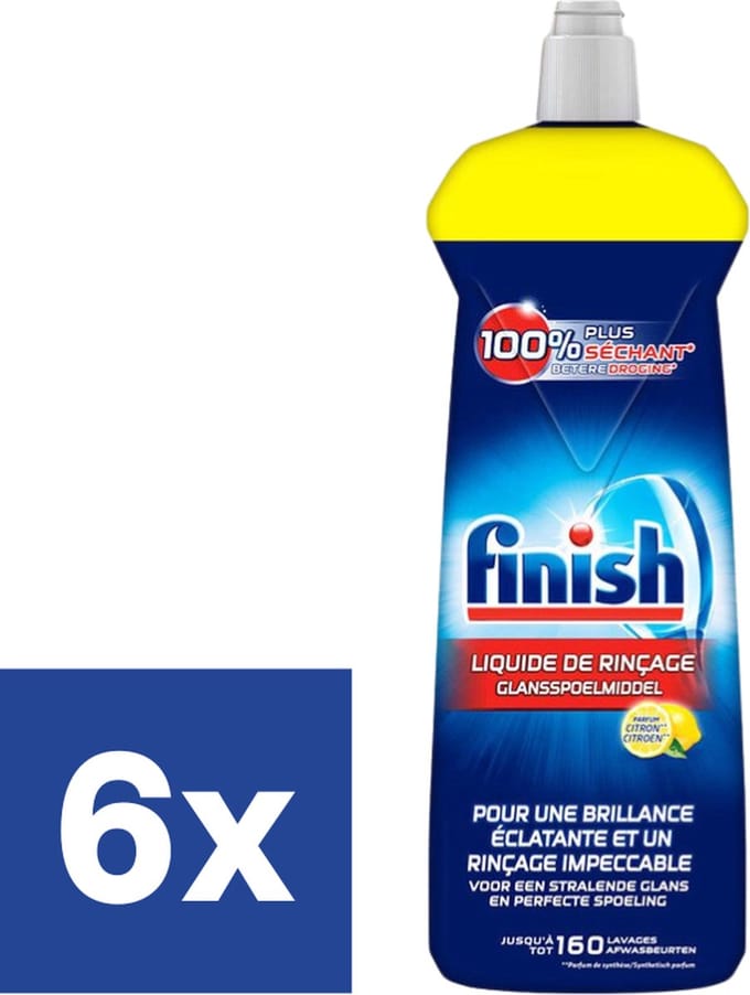 Finish Glansspoelmiddel Citroen - 6 x 800 ml