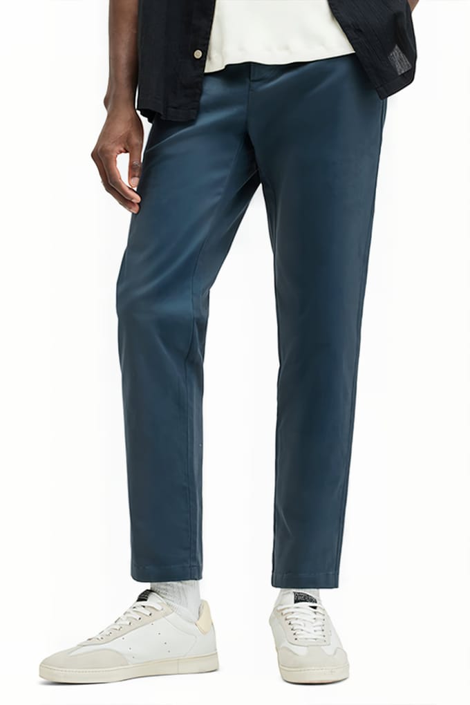 AllSaints Walde Chino Workers Blue Taglia: W32 | Pantaloni chino Outlet | Uomo | Blu