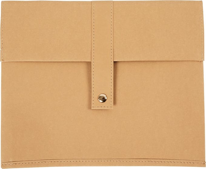 Creative Faux Leather Tablettas 26,5 X 22 Cm Lichtbruin