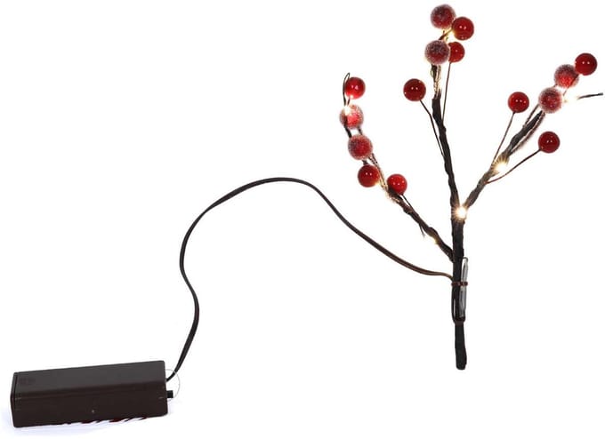 Tak ‘frosted berry’ 10LED 20cm