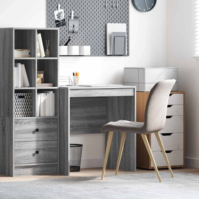 vidaXL - Bureau - Grijs - Sonoma - 70 - x - 50 - x - 76 - cm