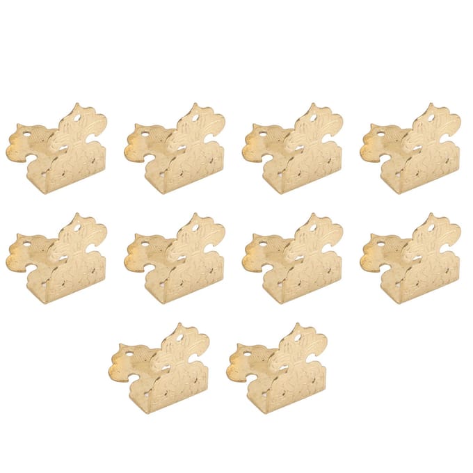 Hoekbeschermer Koperen Tafelhoek Behoud Gereedschap voor Sieraden Cadeau Houten Dozen Kasten Messing beige