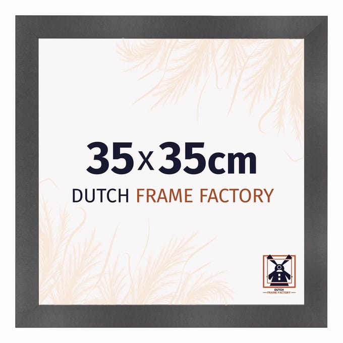 Fotolijst 35x35 cm - MDF - Zwart Mat - Praag