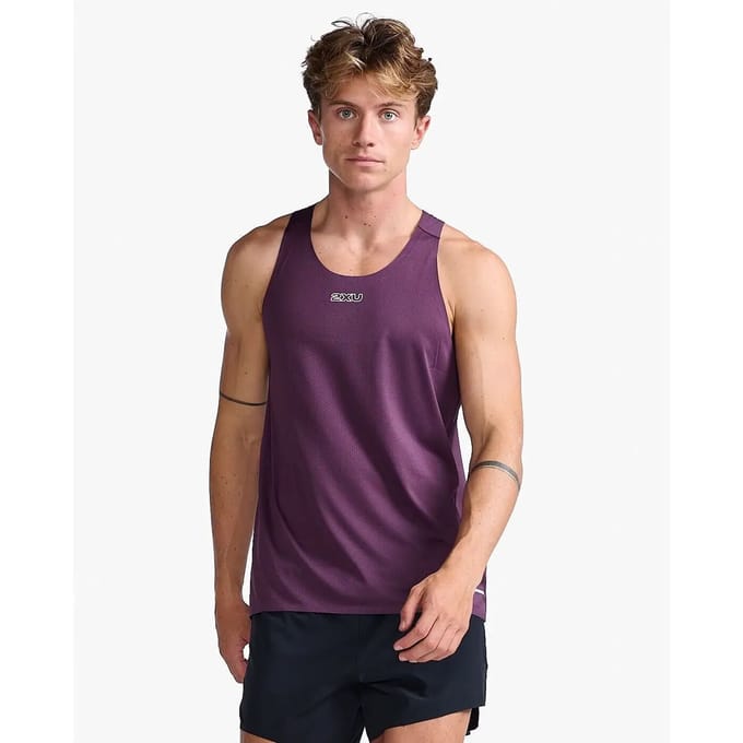 2xu Light Speed Tech Mouwloos T-shirt Paars M Man