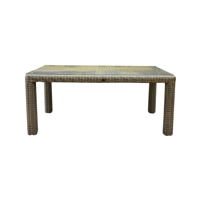 Bergamo dining tuintafel 240x100xH78 cm wit grijs