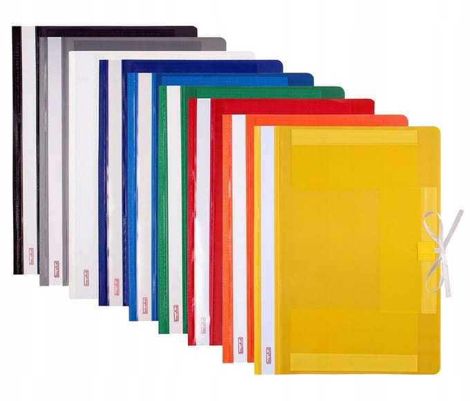 Biurfol A4 Plastic Gebonden Map Geel