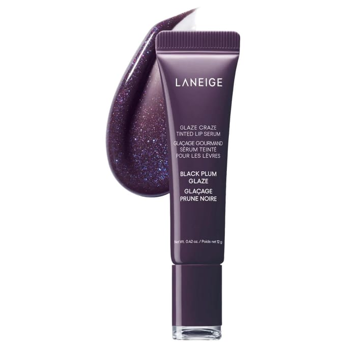 Sérum Lèvres Teinté Glaze Craze Prune Noire Glaze 12g/0.42oz. BOUTIQUE AUTHENTIQUE gray