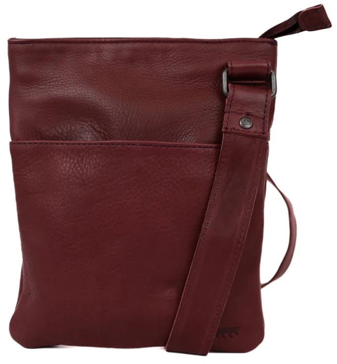 Bear Design Doris Flat Crossbodytas / Schoudertasje - Bordeaux Rood