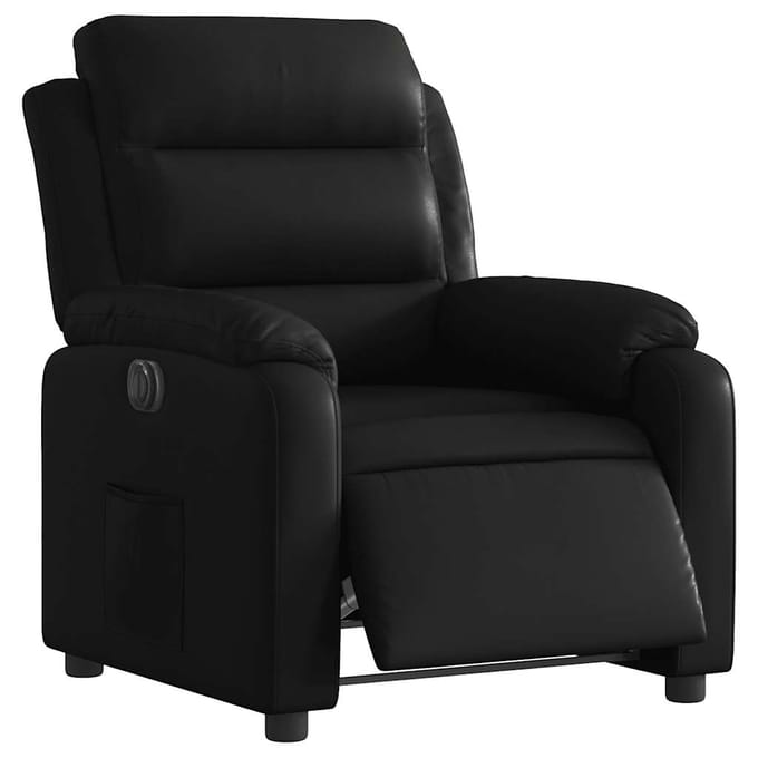 vidaXL - Fauteuil - elektrisch - verstelbaar - kunstleer - zwart
