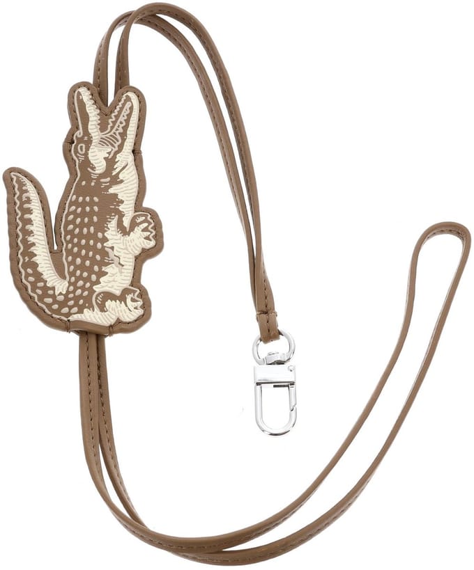LACOSTE sleutelhanger Bag Charm Cookie Taupe