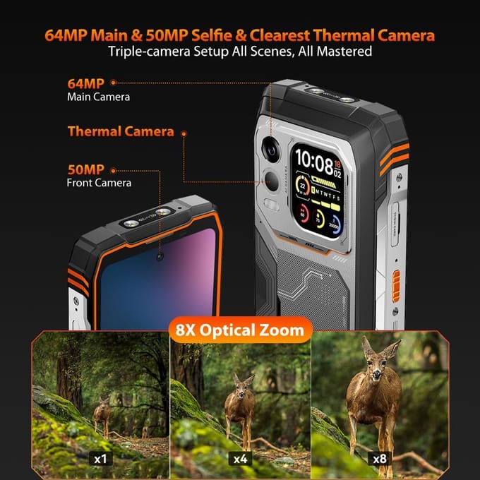 Blackview Xplore 1 Pro 5G Mobiele Telefoon 48GB+512GB 20000mAh 6.78  Scherm 64MP Android 15 Smartphone