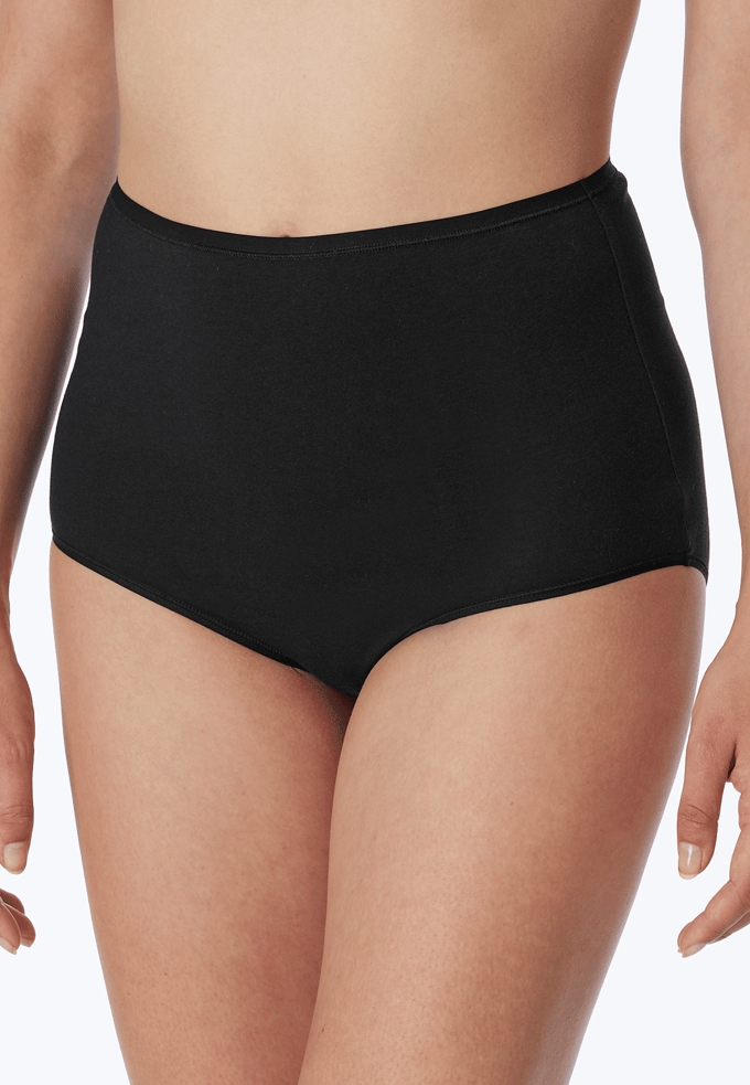 Schiesser 2 PACK Maxi Slip 95/5 - Dames Onderbroek - zwart