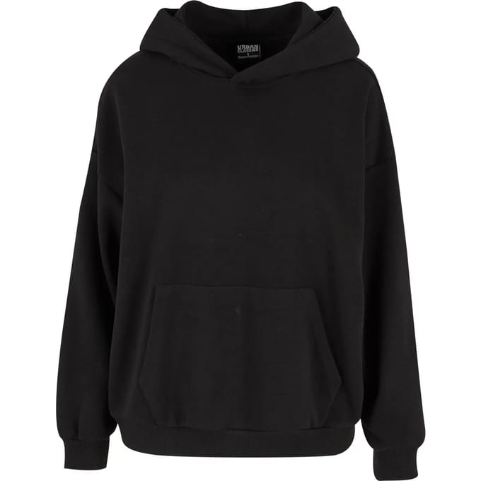 Urban Classics Ladies Light Terry Oversized Hoody Trui met capuchon zwart 3XL