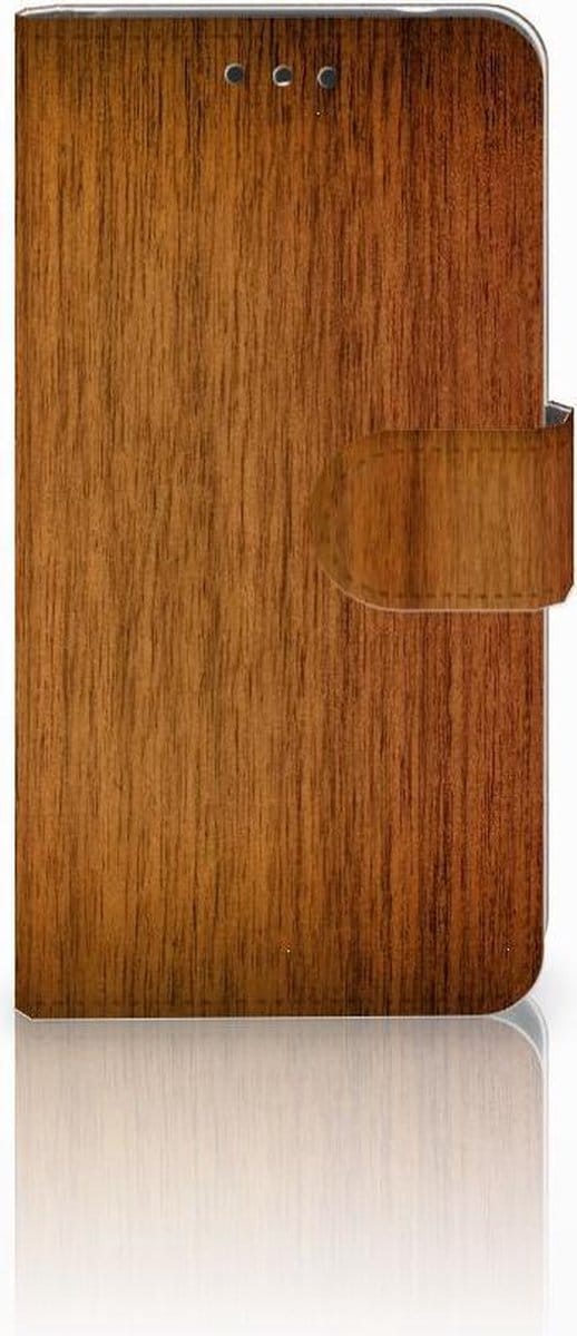 Nokia 2 Book Style Case Donker Hout