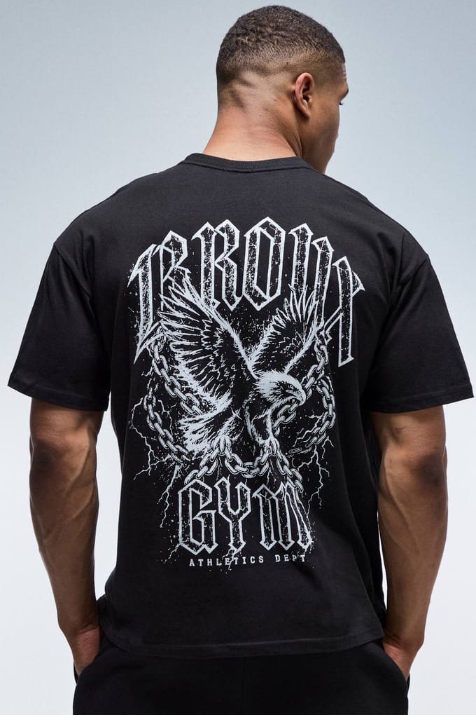 Active Bronx Gym Oversized T-shirt | Black | Size XS