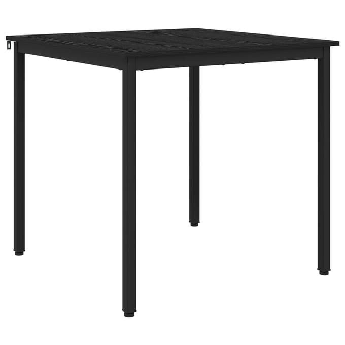 vidaXL - Eettafels - 80 - x - 80 - x - 75 - cm - Bewerkt - hout - Zwart - eiken - Vierkant